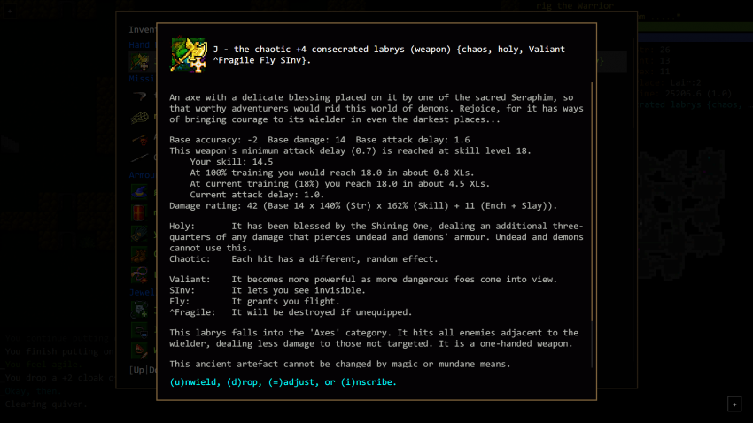 Chaos Knight of Xom Guide, chaotic consecrated labrys.png
